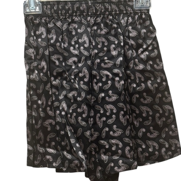 Intimo Other - Intimo Black and White Silk Paisley Boxers